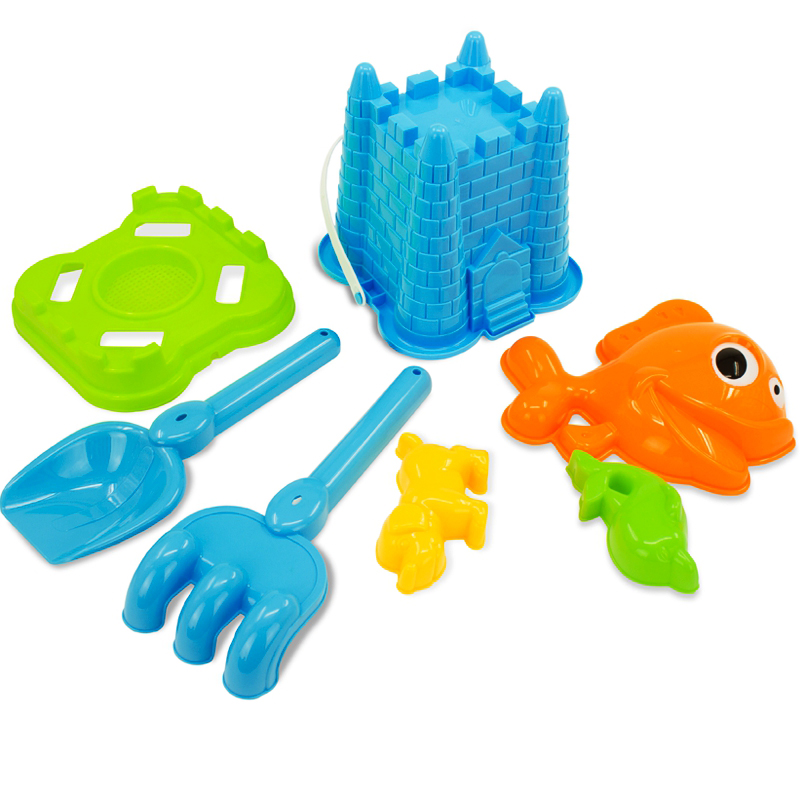 [苏宁自营]仙邦宝贝(Simbable kidz)儿童沙滩戏水玩具7件套男孩女孩玩具4194