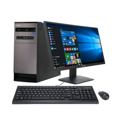 清华同方(THTF)超扬C5000商务台式电脑+19.5高清显示器(新一代Intel i3-7100 4GB 1TB)