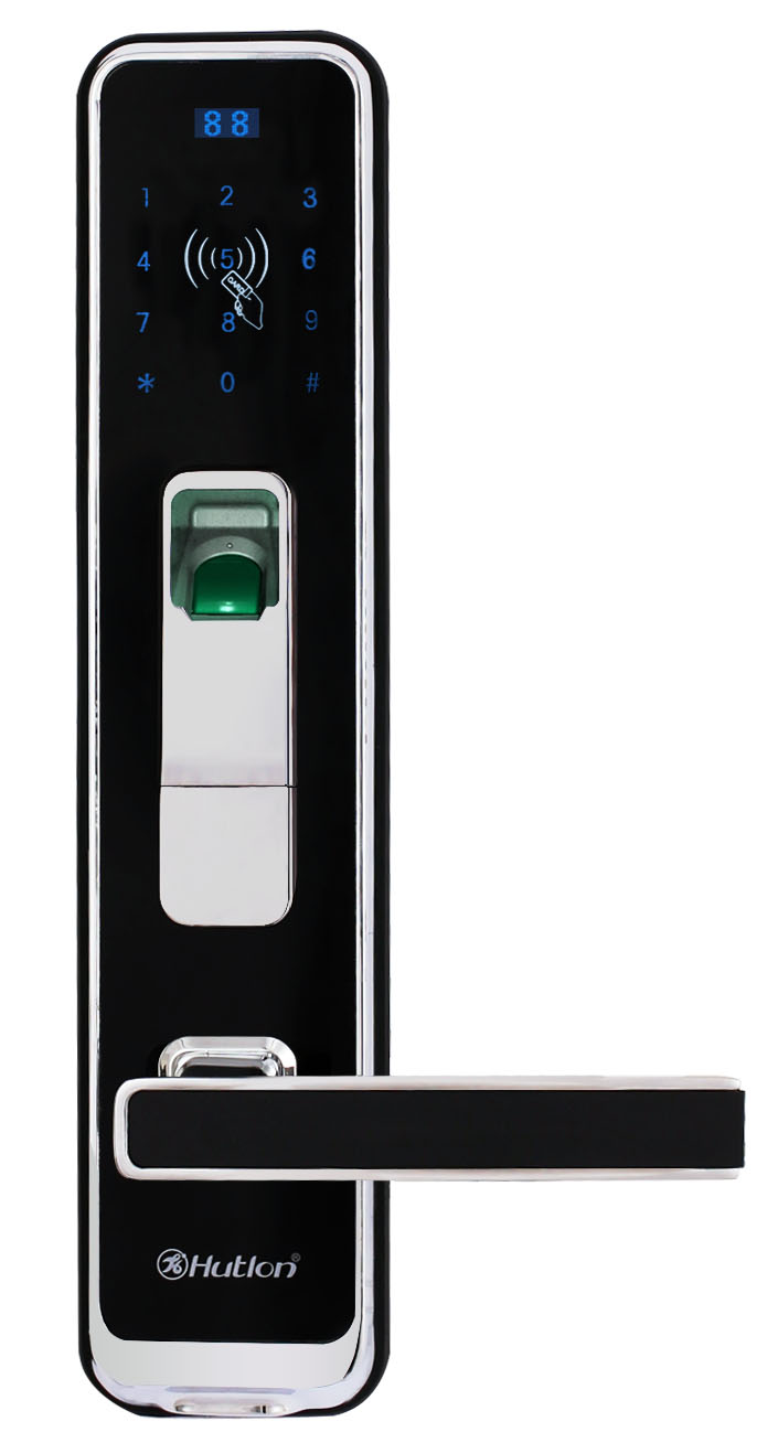 汇泰龙 五金指纹锁家用智能门锁 电子刷卡锁密码锁防盗锁HZ-69008