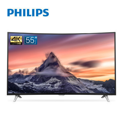 飞利浦(Philips)55PUF6301/T3 55英寸 4K超高清 智能 LED曲面液晶