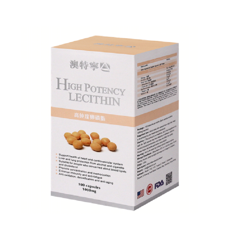 澳特寧 高純度卵磷脂 1000mgx100粒 187 g