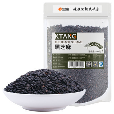 金唐(KTANG) 黑芝麻400g/袋 五谷杂粮 东北 粗粮