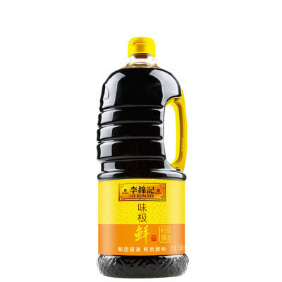 李锦记 味极鲜1650ml 采用非转基因大豆，精心酿造的特级酱油，厨房调味好选择！生抽 酿造酱油 瓶装