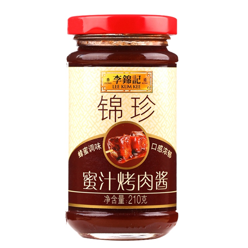 李锦记 锦珍蜜汁烤肉酱 210g 肉酱/排骨酱 瓶装 烤肉专用,色泽鲜亮,甜而不腻 肉酱 调味品