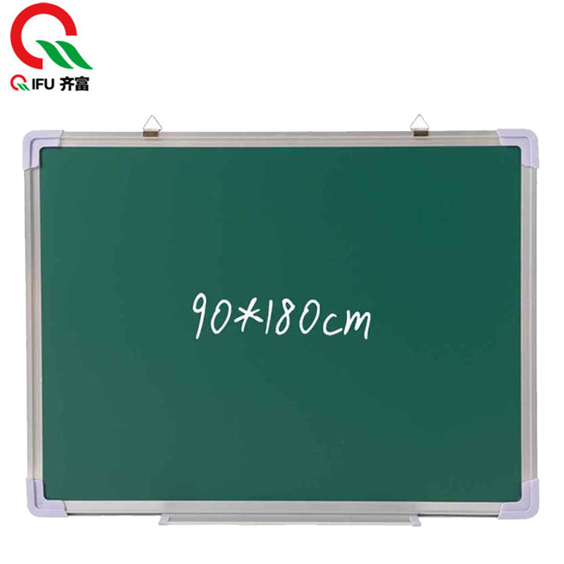 齐富(QIFU)单面磁性绿板90*180cm 粉笔书写教学家用留言板 儿童家用绿板教学儿童写字练习板 儿童家用绿板