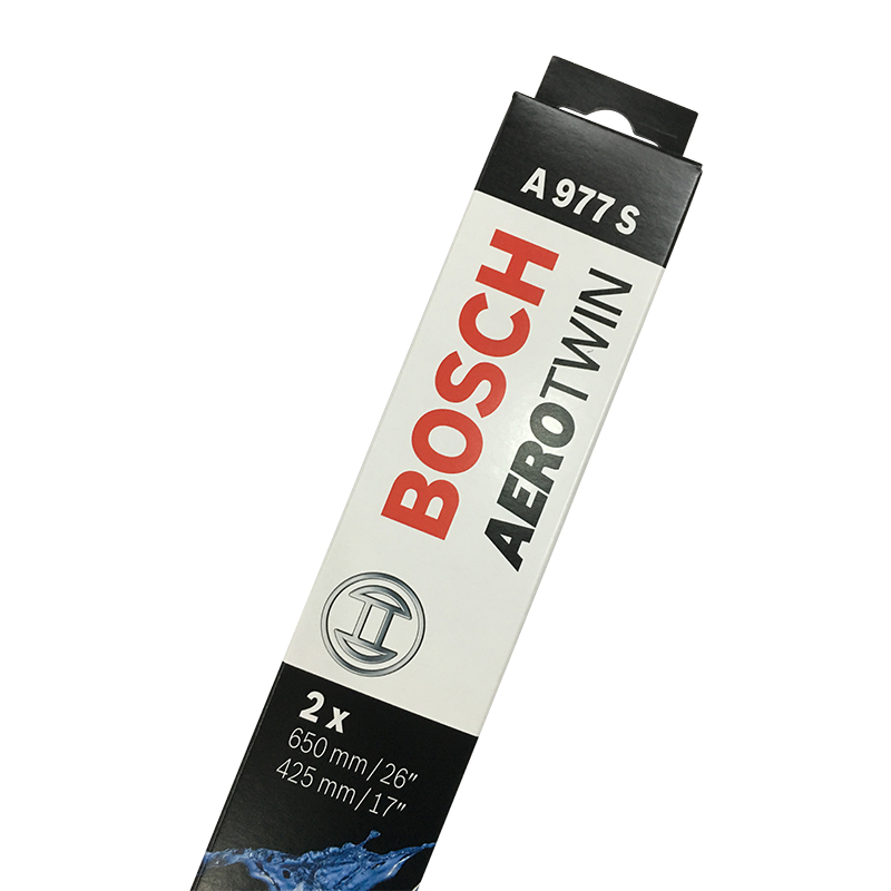 博世(Bosch)AEROTWIN专用无骨雨刮片3397118977(26寸+17寸)2支/盒