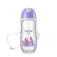 嘟婴(doing)企鹅型PA带绳防漏水壶DY-056-330mL-紫色