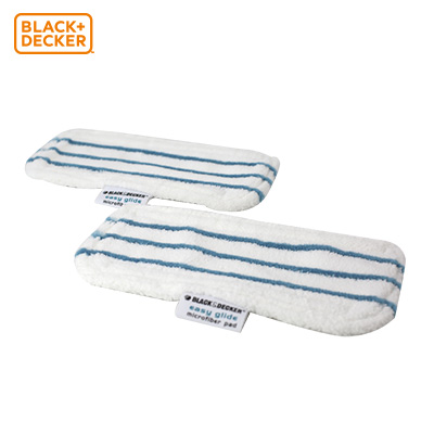百得(BLACK&DECKER)蒸汽拖把清洁布拖布 FSMP20 长方形 2块装