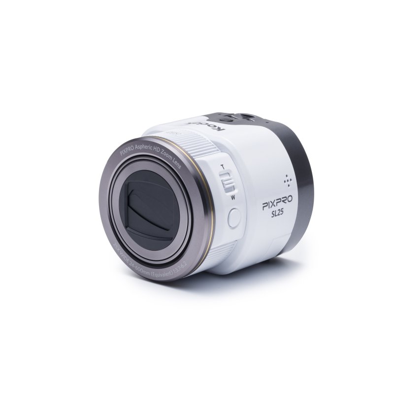 柯达(Kodak)SL25镜头式无线数码相机 25倍光学变焦 NFC/WIFI 自拍神器 无线操控 白色