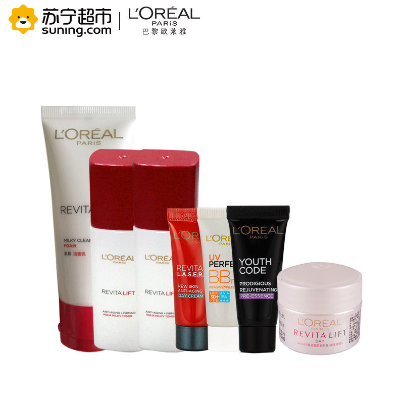 欧莱雅(LOREAL)复颜抗皱紧致滋润7件护肤套赠品小样 RV-7-sets-A(赠品请勿单独购买) 滋润营养;保湿补水