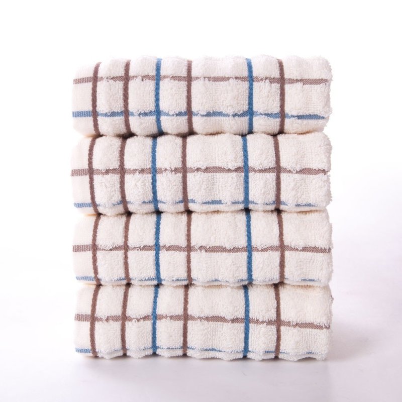 金号(KING SHORE) 全棉提缎波浪毛面巾 柔软吸水 时尚动感 白色 GA1016 (条)