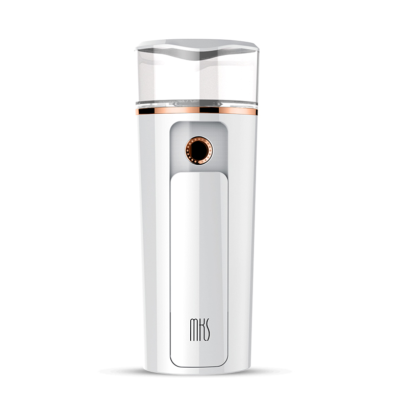 美克斯(MKS)纳米补水仪 NV8058 蒸脸器 便携式冷喷机 内置电池充电式 金色 面部脸部加湿电子美容仪