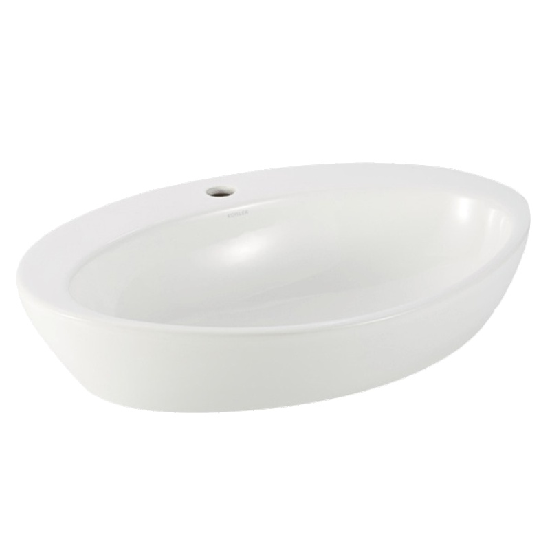 科勒正品 皓玥椭圆型碗盆台上盆 洗脸盆台盆洗手盆 K-2764T-1-0
