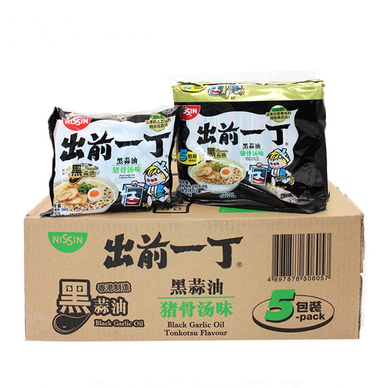 出前一丁黑蒜油猪骨汤味100g/包*30包/箱