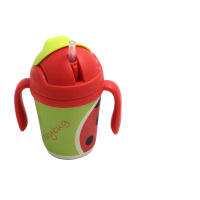 YOOKIDOO儿童吸管杯-昆虫(带手柄)300ML