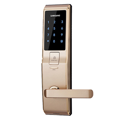 三星(SAMSUNG)三星指纹锁 家用防盗门密码锁大门锁SHS-H705(金色)
