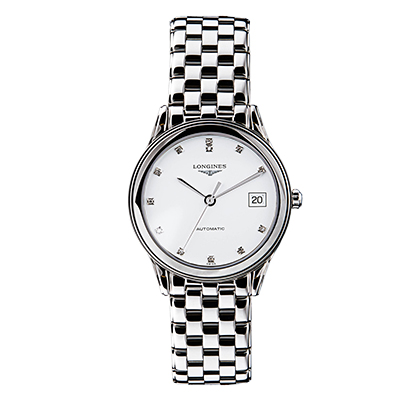 全球联保 浪琴 军旗 镶钻 机械男表 L4.774.4.27.6