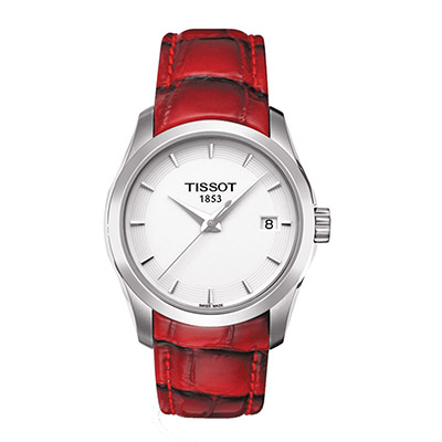 天梭(TISSOT) 库图系列石英女表 时皮带腕表T035.210.16.011.01