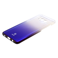 倍思BASEUS 三星GALAXY S8 Plus硬壳+防摔超薄透渐变琉光保护壳手机壳 透黑 三星 硅胶 手机壳