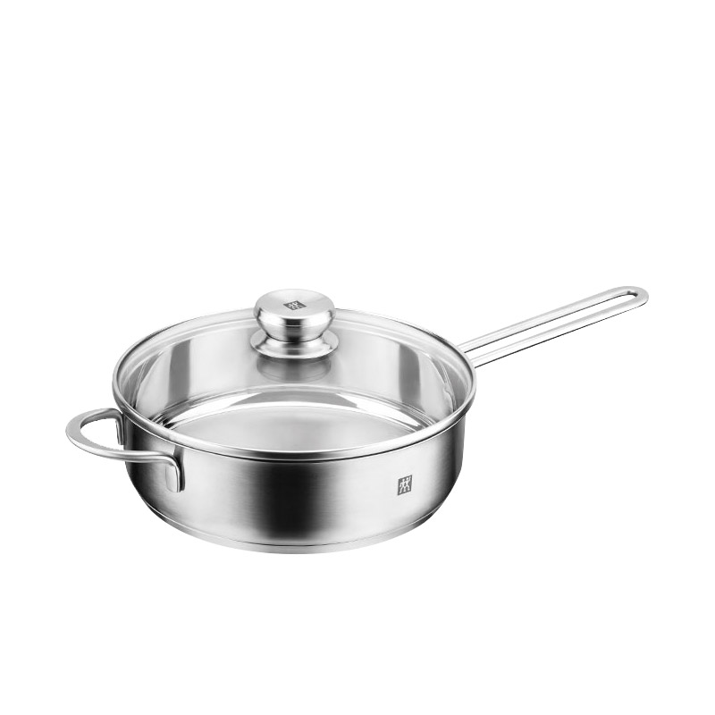 双立人(ZWILLING) nova III 24cm煎锅无涂层不锈钢