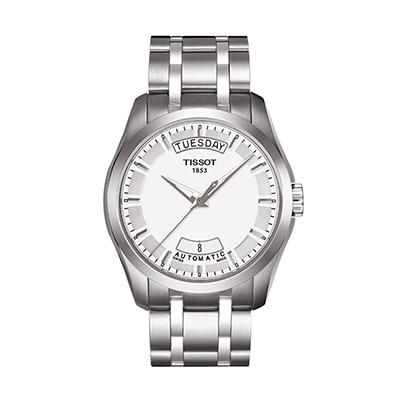 天梭库图双日历背透自动机械男士手表T035.407.11.031.00