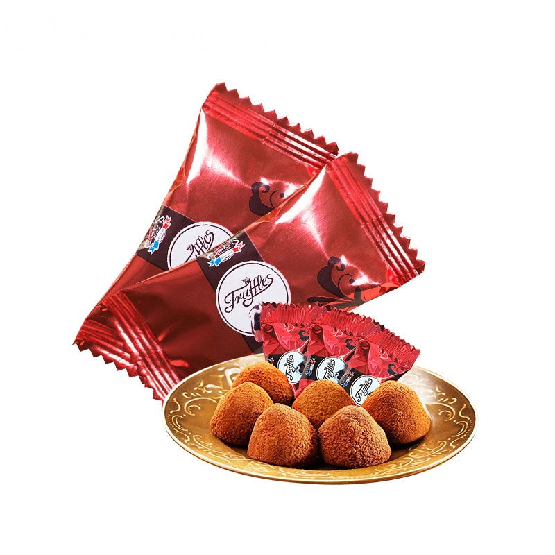 Truffles德菲丝松露形代可可脂巧克力散装红色 1600g/箱 法国进口 婚庆装 结婚喜糖 休闲零食品