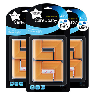 胖胖猪标准防撞角(木色)12个装