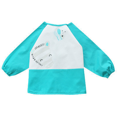 优简宝宝罩衣春秋婴儿吃饭衣儿童防水反穿衣围裙围兜画画倒穿护衣