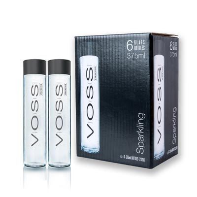 VOSS 芙丝苏打水饮料(含气) SP 375ml*6 玻璃瓶 挪威进口饮用水