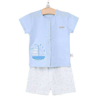 优简 婴儿小童夏装男儿童T恤短裤童装女宝宝纯棉夏季短袖套装薄