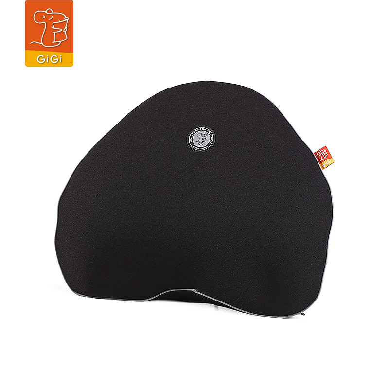 GIGI汽车腰靠记忆棉靠背腰枕靠枕四季靠垫腰部支撑车用座椅护腰垫G-1427 黑