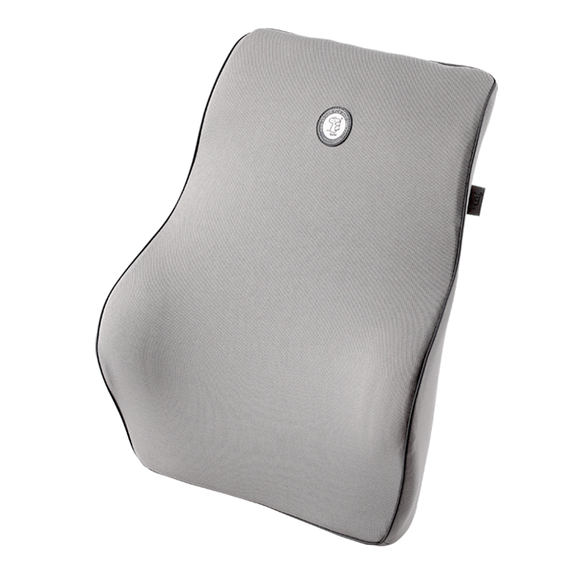 吉吉(GiGi)汽车腰靠G-1110 汽车靠垫靠背腰枕腰垫靠枕记忆棉护腰 四季款 腰靠 简约灰