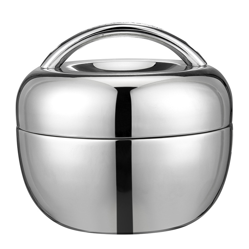 金钥匙(GOLDEN KEY)饭盒 1300ML不锈钢密封苹果型 GK-QQ1300