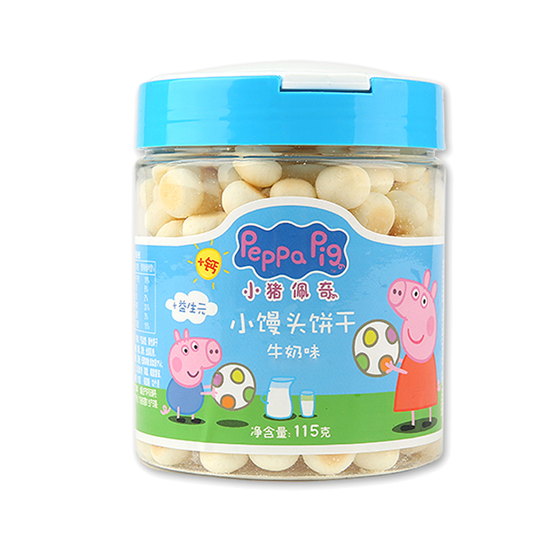 Peppa Pig 小猪佩奇 小馒头牛奶味115g/瓶