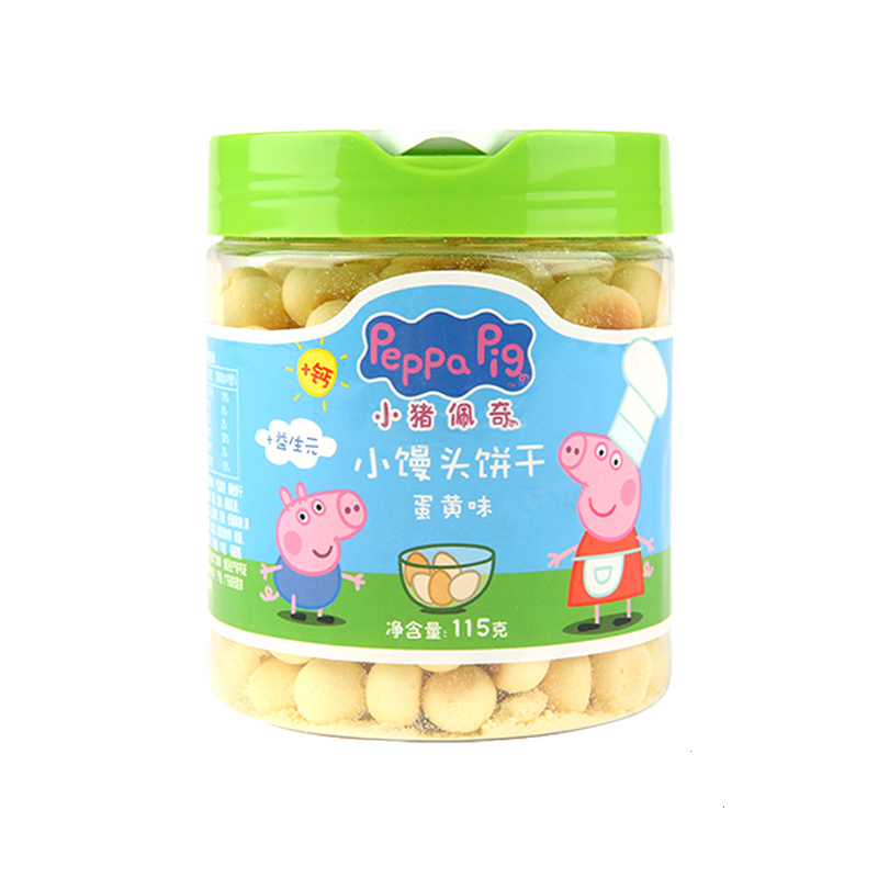 Peppa Pig 小猪佩奇 小馒头蛋黄味115g/瓶