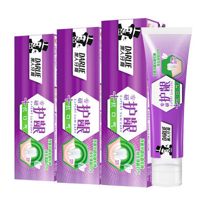黑人(DARLIE)专研护龈抗口气牙膏120gx3