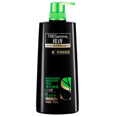 炫诗(Tresemme)垂坠顺滑洗发水750ml 所有发质;干性;油性;受损发质;中性[联合利华]