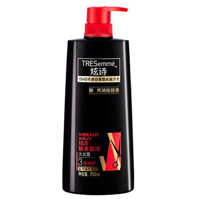 炫诗(Tresemme)魅卷盈泽洗发露750ml[联合利华]