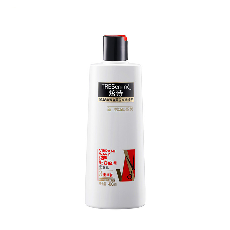 炫诗(Tresemme)魅卷盈泽润发乳400ml[联合利华]