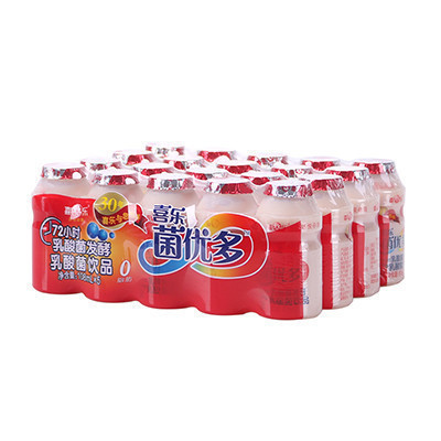 喜乐菌优多发酵型乳酸菌原味牛奶儿童酸奶饮品108ml*20瓶