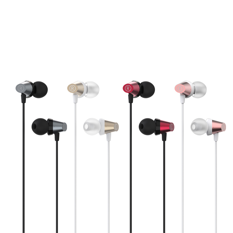 JOWAY乔威HP22线控耳机 入耳式手机音乐耳机耳麦3.5mm通用 红色