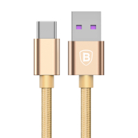 倍思(Baseus)Type-C 1m 5A 快充数据线 华为小米魅族三星 铝合金捷速连接线土豪金
