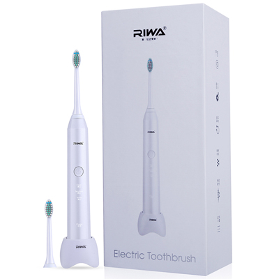 雷瓦(RIWA) RG-3301智能牙刷炫亮型声波电动牙刷三挡调节 白色