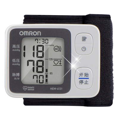 欧姆龙(OMRON)电子血压计 HEM-6131 手腕式家用智能加压 检测血压仪 全自动血压测量仪