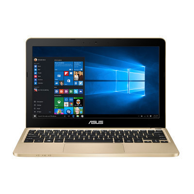 华硕(ASUS)思聪本E200 11.6英寸笔记本电脑(Intel四核处理器 2G 128G固态 金色 HD)