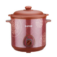 苏泊尔(SUPOR)DKZ50B1-300 电炖锅 电炖盅 煮粥 煲汤 养生锅 多功能电炖锅 红陶电炖锅