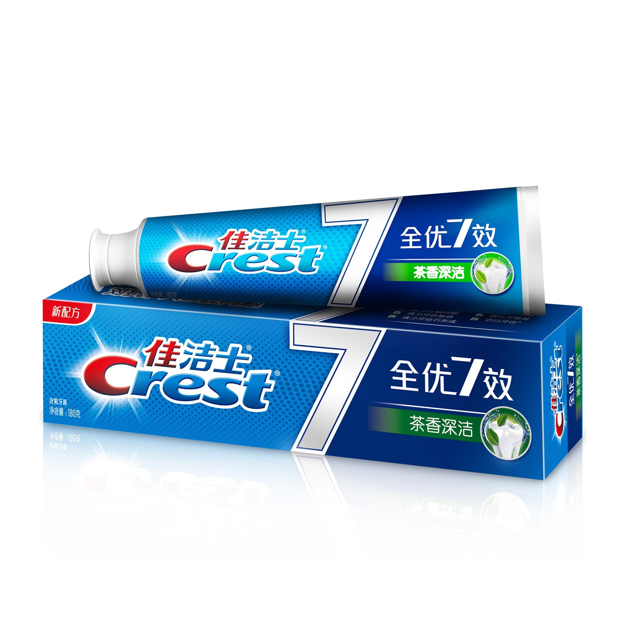 佳洁士 全优7效 茶香深洁 牙膏180g (支)