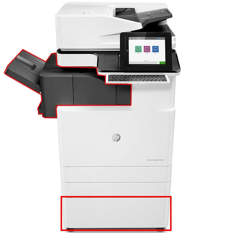 惠普(HP)LaserJet Managed MFP E87650z彩色数码复合机+双纸盒组件+鞍式装订器