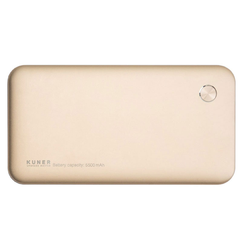 酷能量智能移动电源 5500mAh 带移动硬盘功能 金色