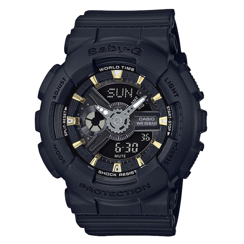 卡西欧(CASIO)手表 BABY-G系列时尚运动女表BA-110GA-1A